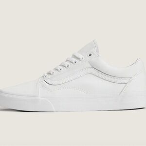 New Vans All-White Old Skool sneakers sz 12